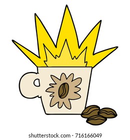 cartoon espresso coffee