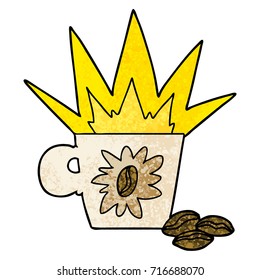cartoon espresso coffee