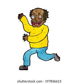 caricatura del viejo malvado