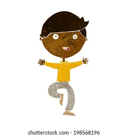 cartoon excited man