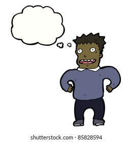 cartoon excited man