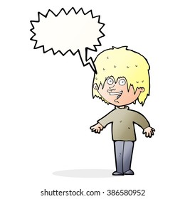 un hombre con burbuja de habla