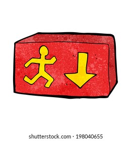 signo de salida de dibujos animados