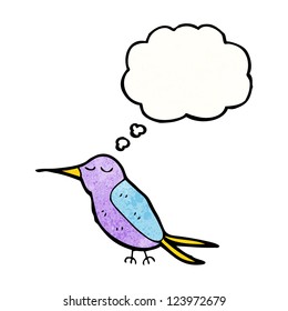 pájaro exótico de dibujos animados