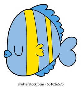 caricatura de peces exóticos