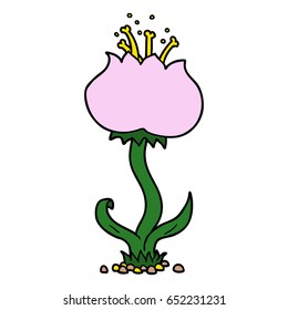Cartoon exotische Blume