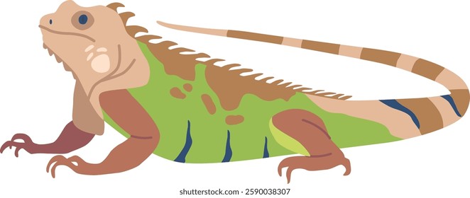 Cartoon exotic salamander vector illustration