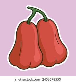 Cartoon Exotic Tropical Fruit Vector Art
