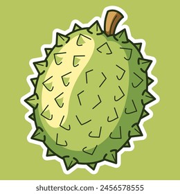 Arte vectorial de frutas tropicales exóticas