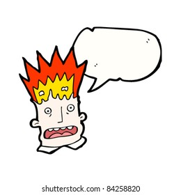 cartoon exploding stress head cartoon exploding stress head