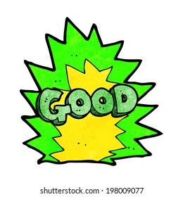 cartoon explosion good symbol