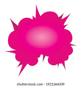 Icono de explosión de caricatura. Isometric ilustración del icono vectorial de explosión de dibujos animados para la web