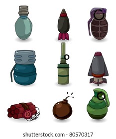cartoon Explosive icon set