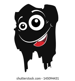Cartoon expression monster