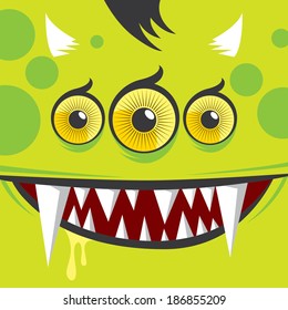 Cartoon expression monster