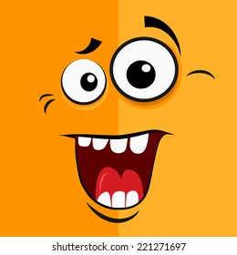 Cartoon expression monster