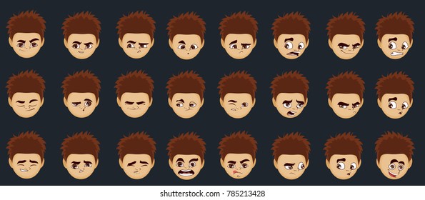 Cartoon Expressions set
