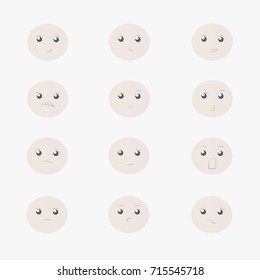 cartoon expressions vector design illustration
