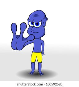Cartoon extraterrestrial