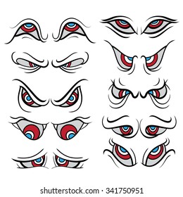 Cartoon eye expressions