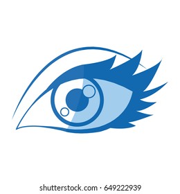 cartoon eye human look watch icon