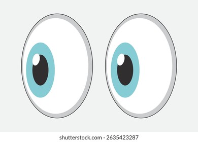 Cartoon Eye icon Different Look and Different Design. Eps 10