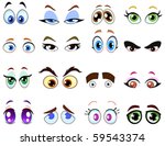 Cartoon eye set
