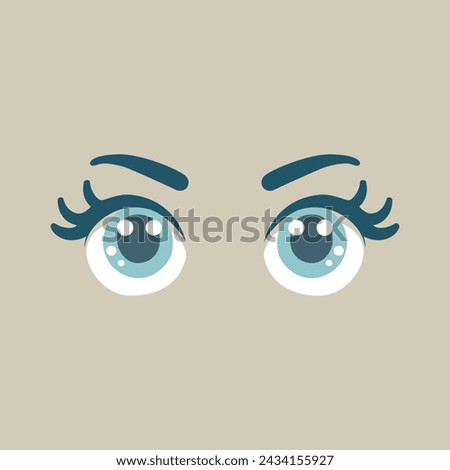 Cartoon eye, It's very cute
