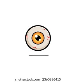 Cartoon eyeball icon. Illustration of cartoon eyeball vector icon