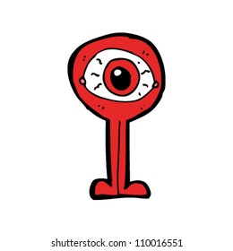 cartoon eyeball monster