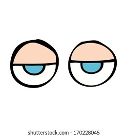 ojos de caricatura
