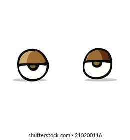 ojos de caricatura
