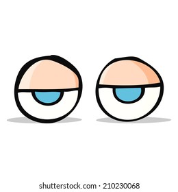 ojos de caricatura