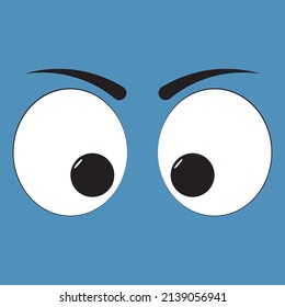 Caricatura Diseño de ojos con formados de vectorización  