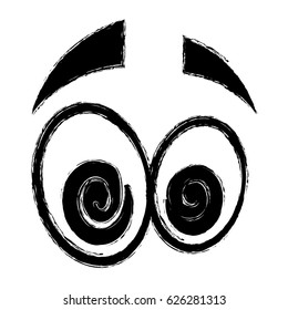 Cartoon eyes expression