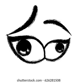 Cartoon eyes expression