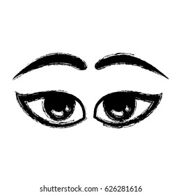 Cartoon eyes expression