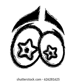 Cartoon eyes expression