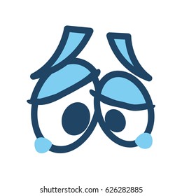 Cartoon eyes expression