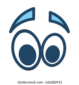 Cartoon eyes expression
