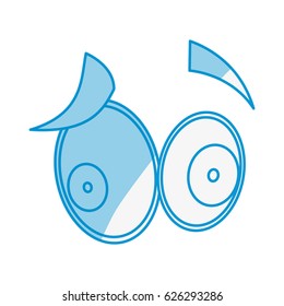 Cartoon eyes expression