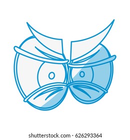 Cartoon eyes expression