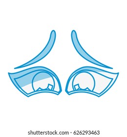 Cartoon eyes expression