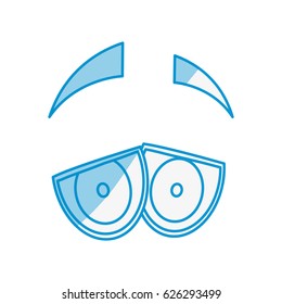 Cartoon eyes expression