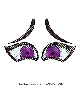 Cartoon eyes expression