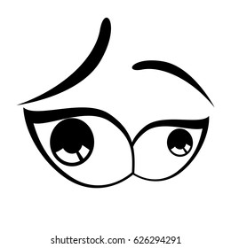 Cartoon eyes expression