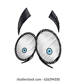 Cartoon eyes expression