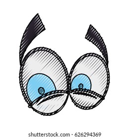 Cartoon eyes expression