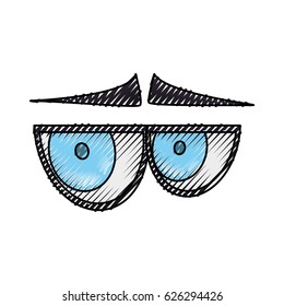 Cartoon eyes expression