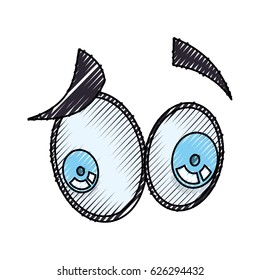 Cartoon eyes expression